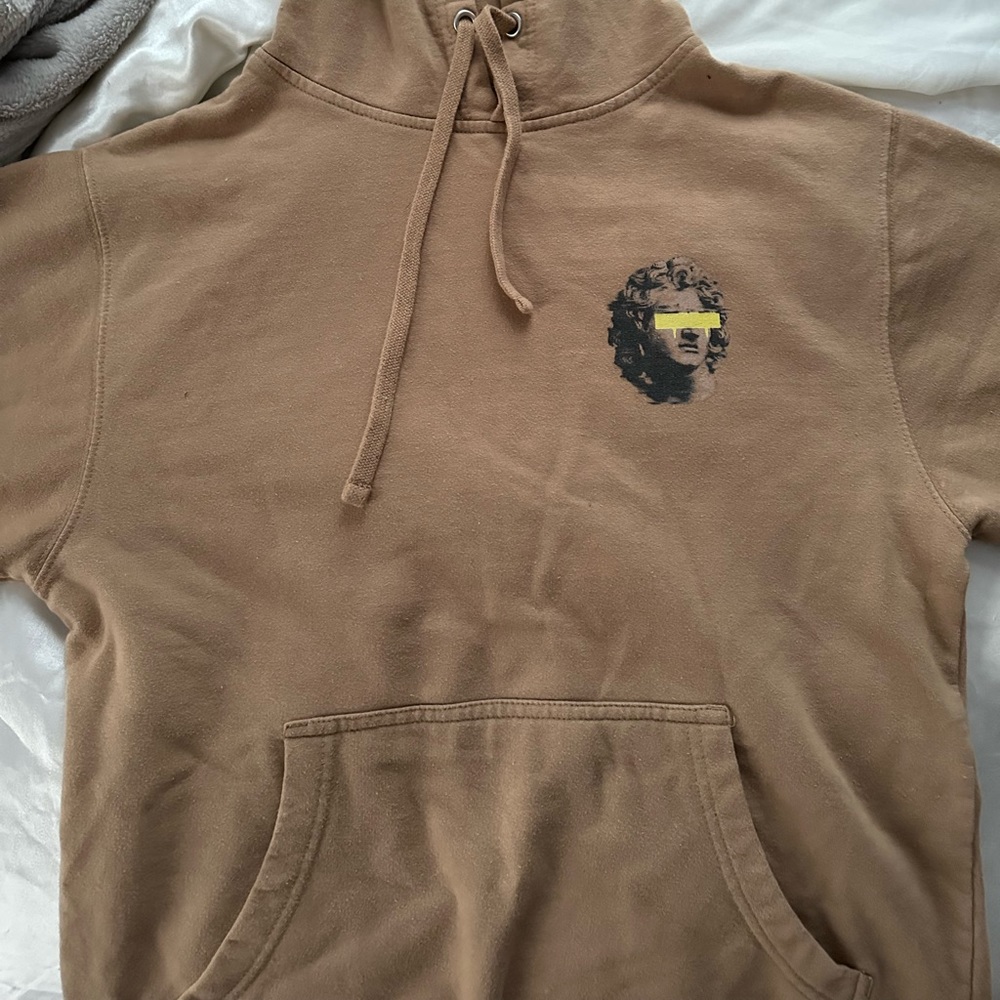 Tan graphic hoodie